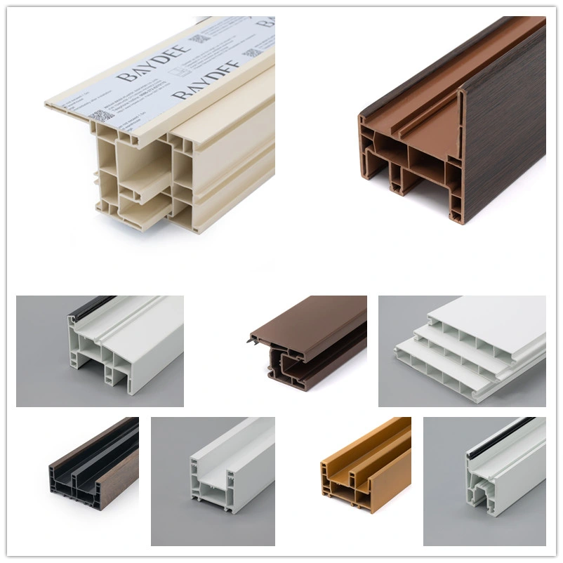 UPVC Material Weather Durable for Making Windows and Doors 100% Lead Free PVC Profile