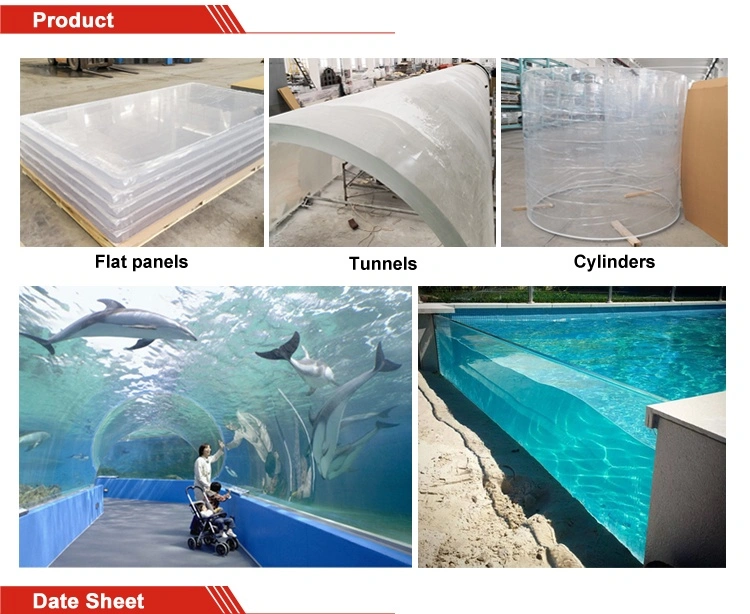 Transparent Swimming Pool Round Acrylic Pool 20mm Acrylic Sheet